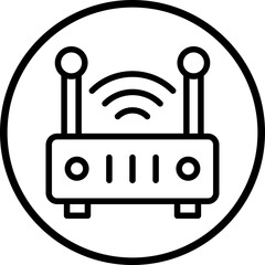 Vector Design Wifi Router Icon Style