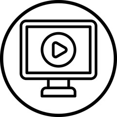Vector Design Video Tutorial Icon Style