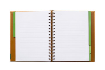 open note book isolated.