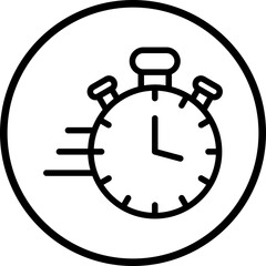 Vector Design Fast Time Icon Style