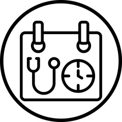 Vector Design Medical Appointment Icon Style
