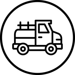 Vector Design Pickup Truck Icon Style
