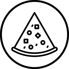 Vector Design Pizza Slice Icon Style