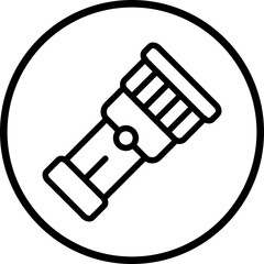 Vector Design Flashlight Icon Style