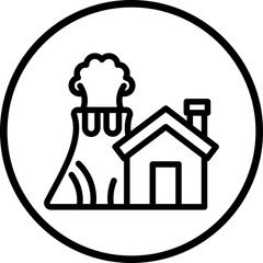 Vector Design Eruption Icon Style