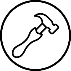 Vector Design Hammer Icon Style