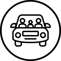 Vector Design Family Car Icon Style