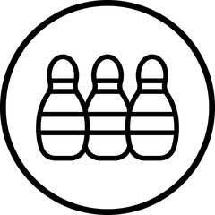 Vector Design Bowling Icon Style