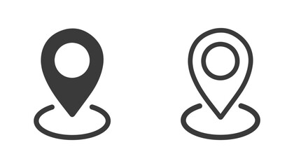  Location icons. Vector set
