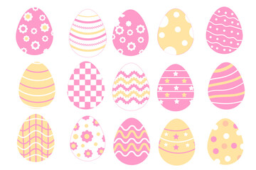 Pastel Easter eggs Illustration