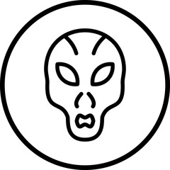 Fototapeta premium Vector Design Extraterrestrial Icon Style