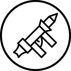 Vector Design Bazooka Icon Style