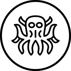 Vector Design Kraken Icon Style