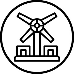 Vector Design Windmill Icon Style