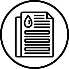 Vector Design Oil Document Icon Style
