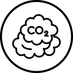 Vector Design CO2 Icon Style