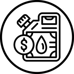 Vector Design Oil Price Icon Style