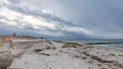 Am Strand von Zingst, Übergang 1.