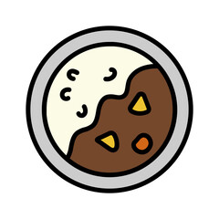 Fototapeta premium Curry Rice Filled