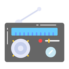 Get hold this beautiful icon of radio, old broadcasting device