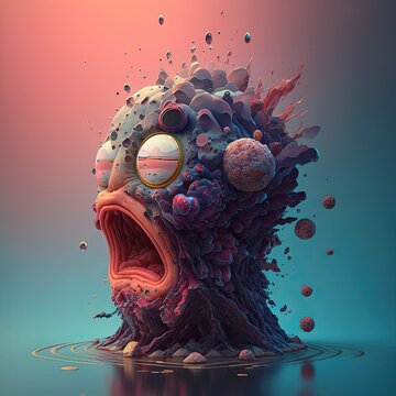 person in the sea
