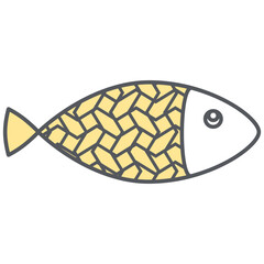 Cute Fish Doodle Hand Drawn
