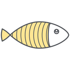 Cute Fish Doodle Hand Drawn
