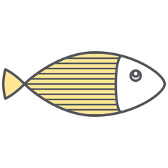 Cute Fish Doodle Hand Drawn
