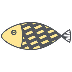 Cute Fish Doodle Hand Drawn
