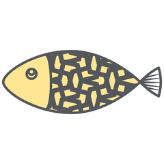 Cute Fish Doodle Hand Drawn
