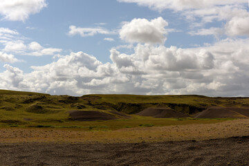 Landscape near Hella near the volcano Hekla