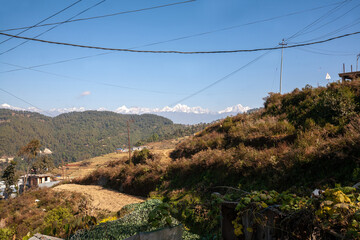Himalayas mountain ranges from Nagarkot, Nepal