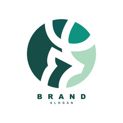 Premium negative space circle deer logo design