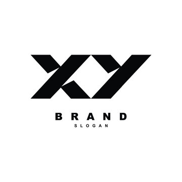 xy or yx and x or y Lowercase Letter Initial Logo Design, Vector Template