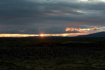 Landscape near Hella near the volcano Hekla