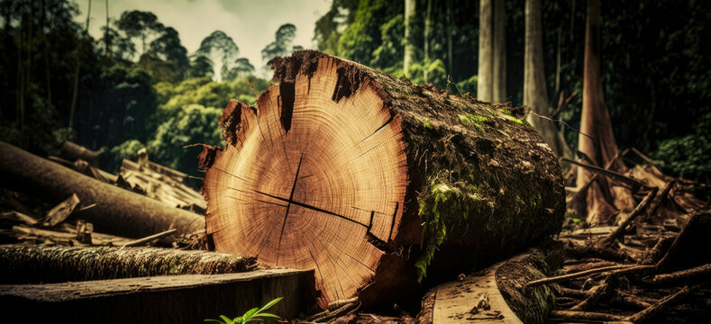 Deforestation of the rainforest - Generative AI