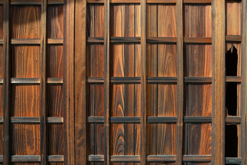 車折神社　社屋の格子戸　京都市右京区嵯峨