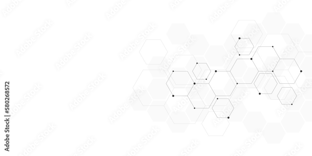 Sticker vector illustration of hexagons pattern. geometric abstract background with simple hexagonal element