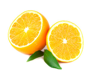 Oranges isolated on a white background