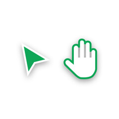 Obraz premium Figma vector arrow & hand icon, svg icon