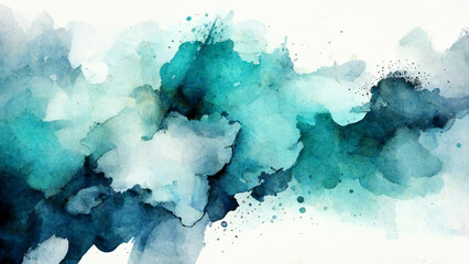 blue watercolour texture background - obrazy, fototapety, plakaty
