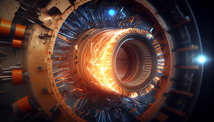 Part of The Large Hadron Collider.