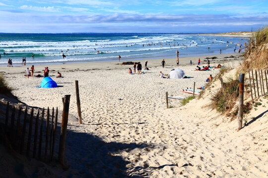 Pointe et plage de la Torche en Bretagne
