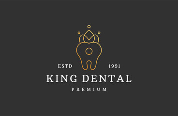 Health Logo design vector template King Dental clinic Logotype .