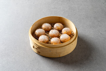 Korean food dish 쭈꾸미 만두 Webfoot octopus 