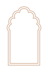 Islamic oriental style Islamic windows and arches with modern boho design