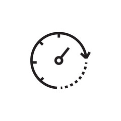 Speedometer icon for app web logo banner poster icon - SVG File