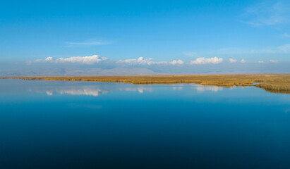 Eber lake and reeds, Afyonkarahisar, Turkey