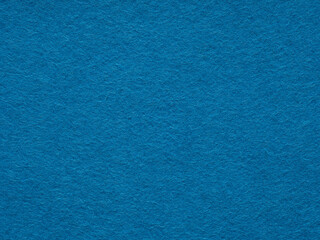 Blue matte felt fiber texture. Natural wool for text, lettering, patchworkor 3d art work. Full frame backdrop wallpaper. Matt retro velvet pattern or vintage background in high resolution.