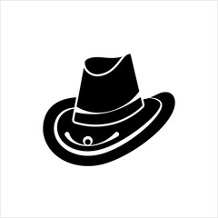 Cowboy Hat Icon, Fold Down Earflaps, Sun, Rain Protection Hat